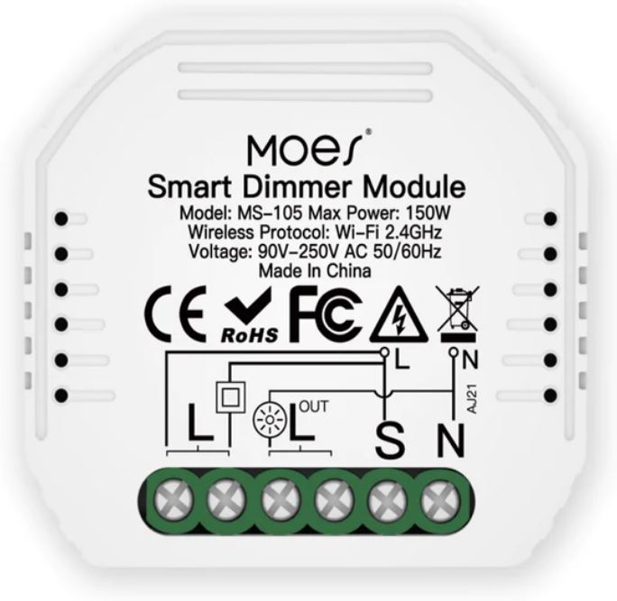 MOES Smart modul Dimmer WiFi 2G