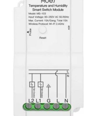 Mo00270 Sm Switch Modul Moes Sa Senzorom Za Temperaturu I Vlagu Wifi