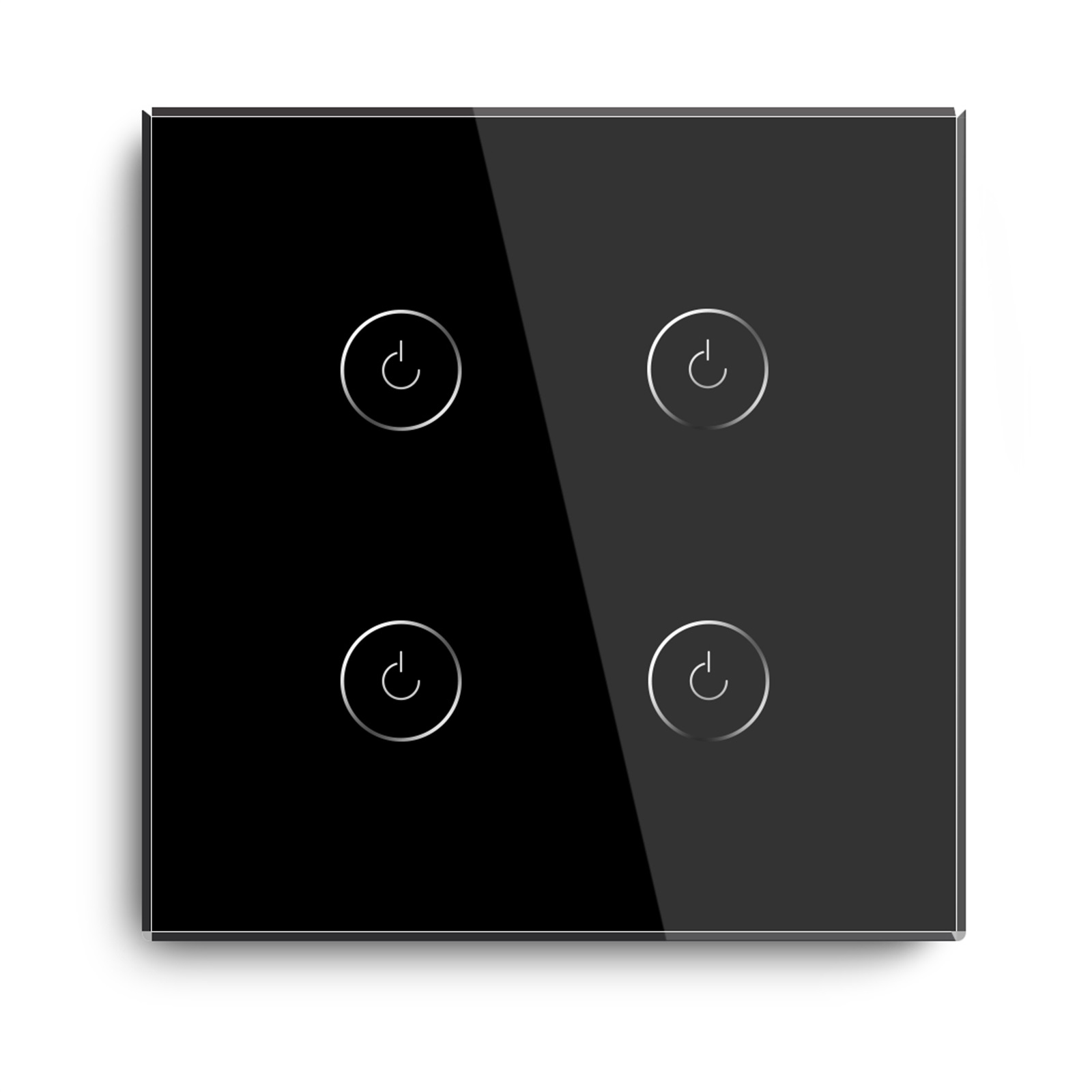 Bs00014 Panel Za Sm Switch Bseed Staklo 4 Gang Crni