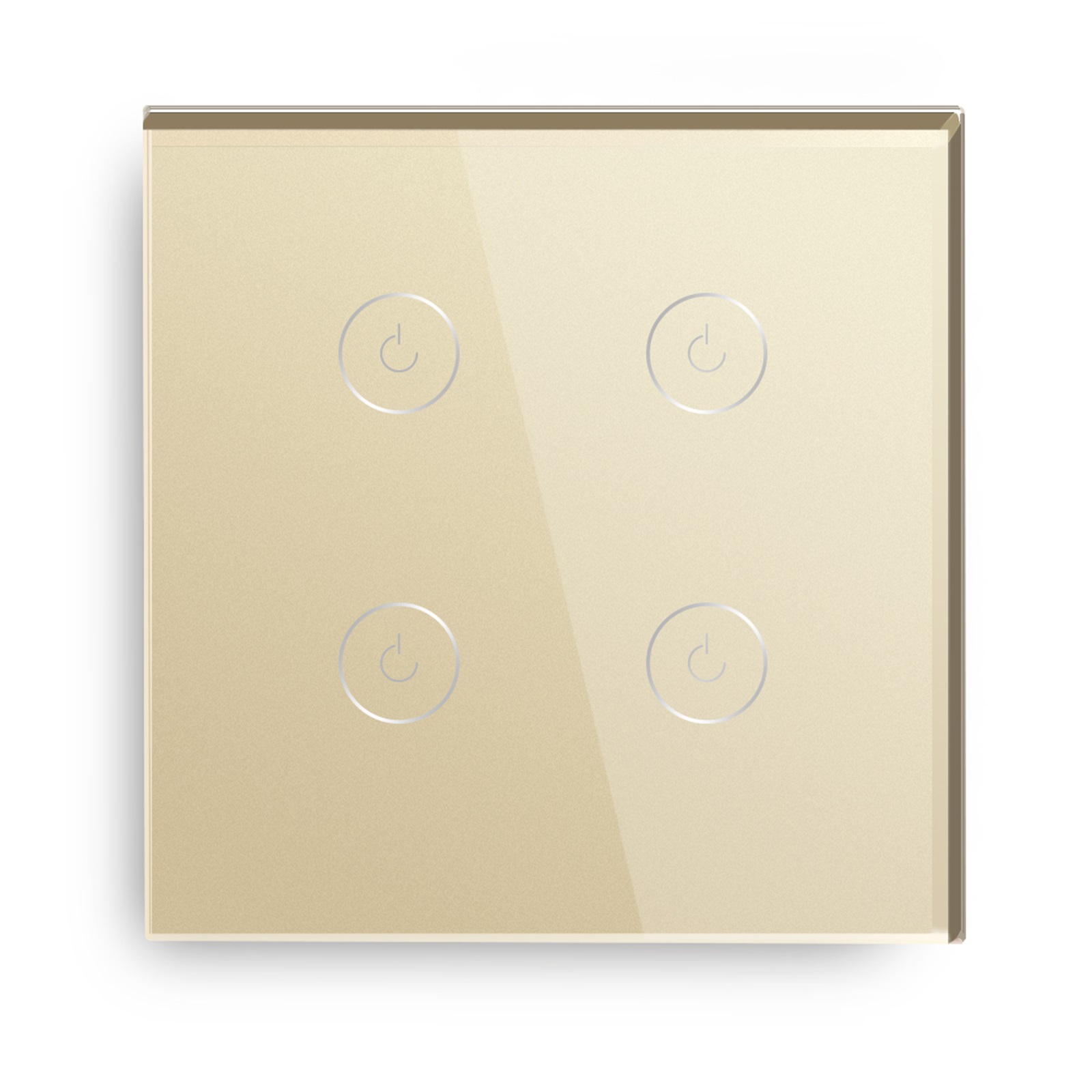 Bs00016 Panel Za Sm Switch Bseed Staklo 4 Gang Zlatni