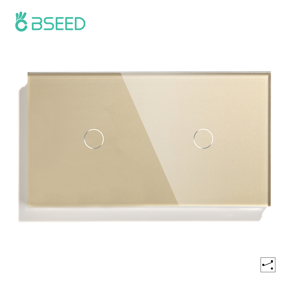Bs00036 Panel Za Sm Switch Bseed Staklo 1 G Sa 1 G Zlatni